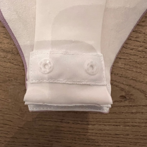 Commando Faux Leather Spaghetti Strap Bodysuit (lavender) - Picture 6 of 8